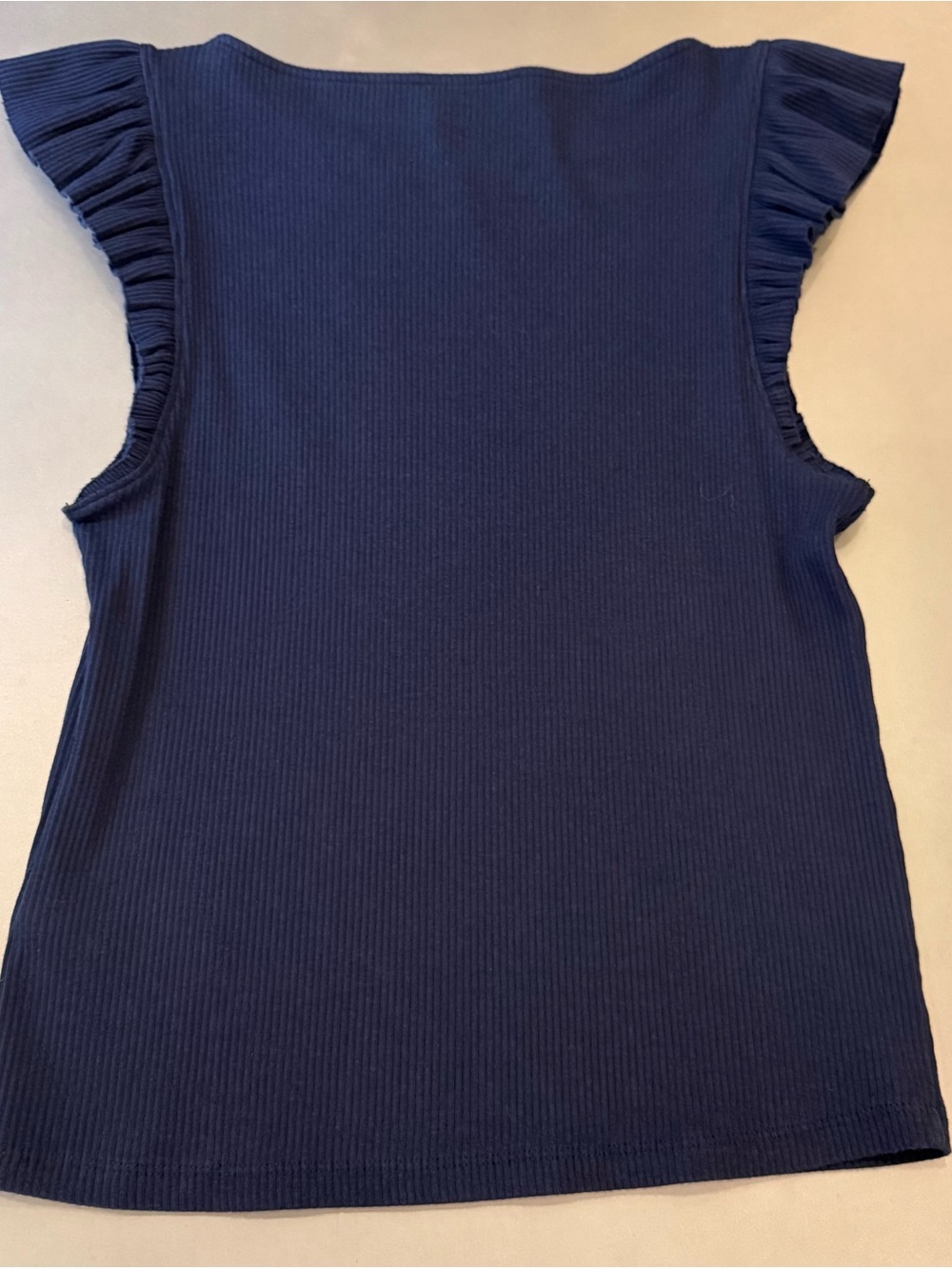 J. Crew Navy Ribbed Top - Picture 6 of 8
